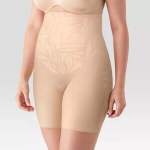 NWT Maidenform Self Expressions Lyrca Fit Sense High-Waist Thigh Slimmer sz S